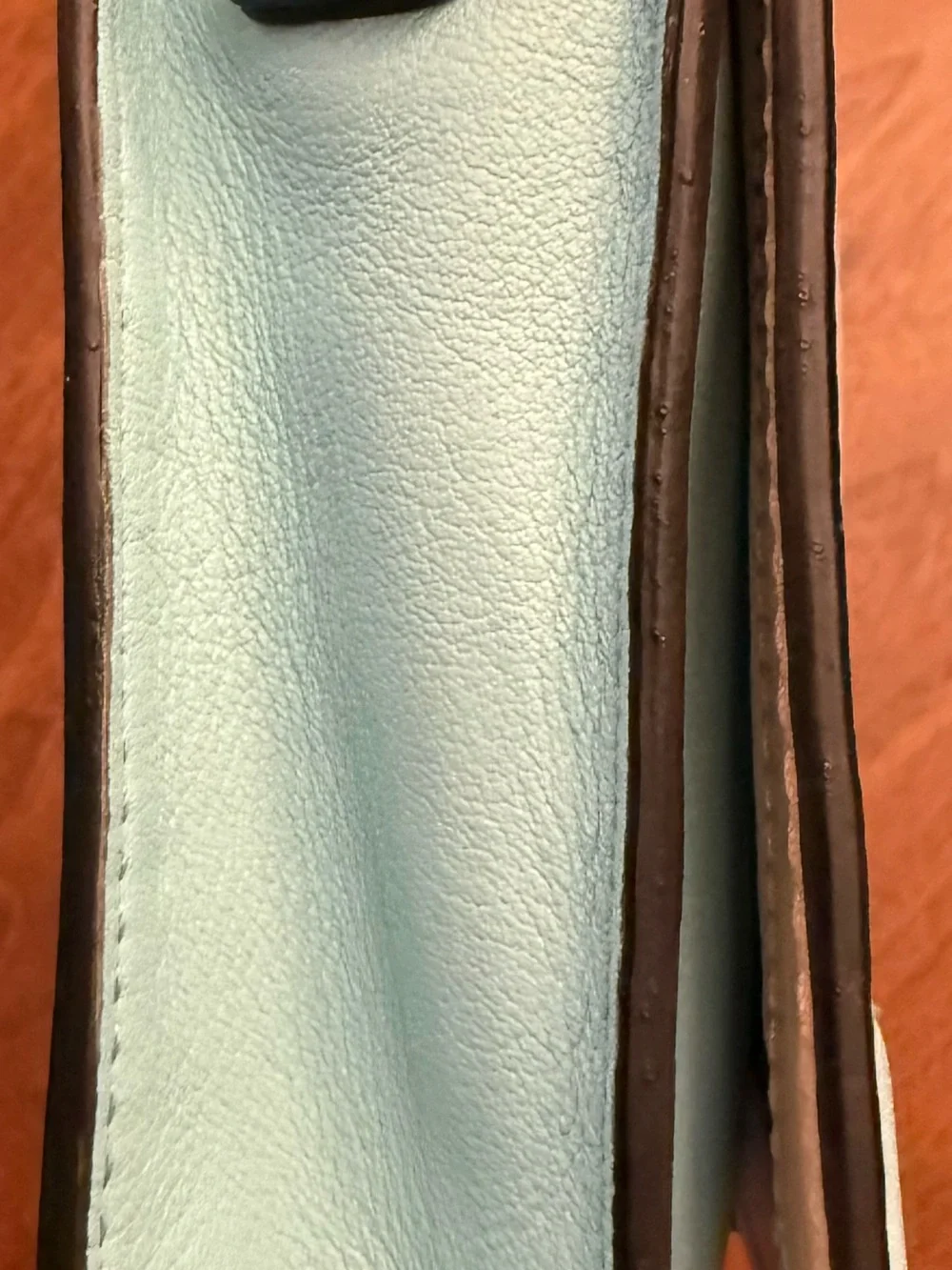 kate spade Hampton Road Julia Aqua Leather Crossbody Shoulder Clutch